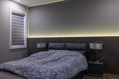 Interior Slat Wall Panels Dark Gray