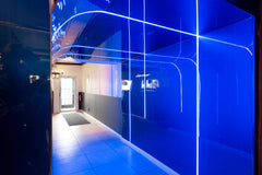 Large Wall Panel Metal Blue