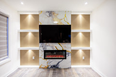 Marble Wall Panel 10 Picasso Gold UV Gloss Seamless Look