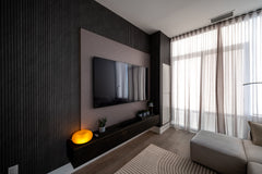 Interior & Exterior Solid Slat Wall Panels Bulk Gray 140