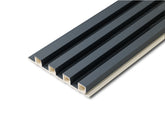 Interior & Exterior Slat Wall Panels Matte Gray