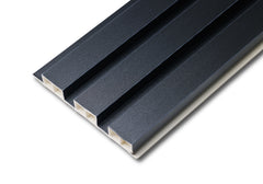 Interior & Exterior Slat Wall Panels Matte Black 190