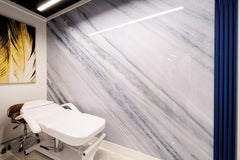 Interior & Exterior Slat Wall Panels Metal Blue