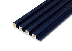 Interior & Exterior Slat Wall Panels Metal Blue