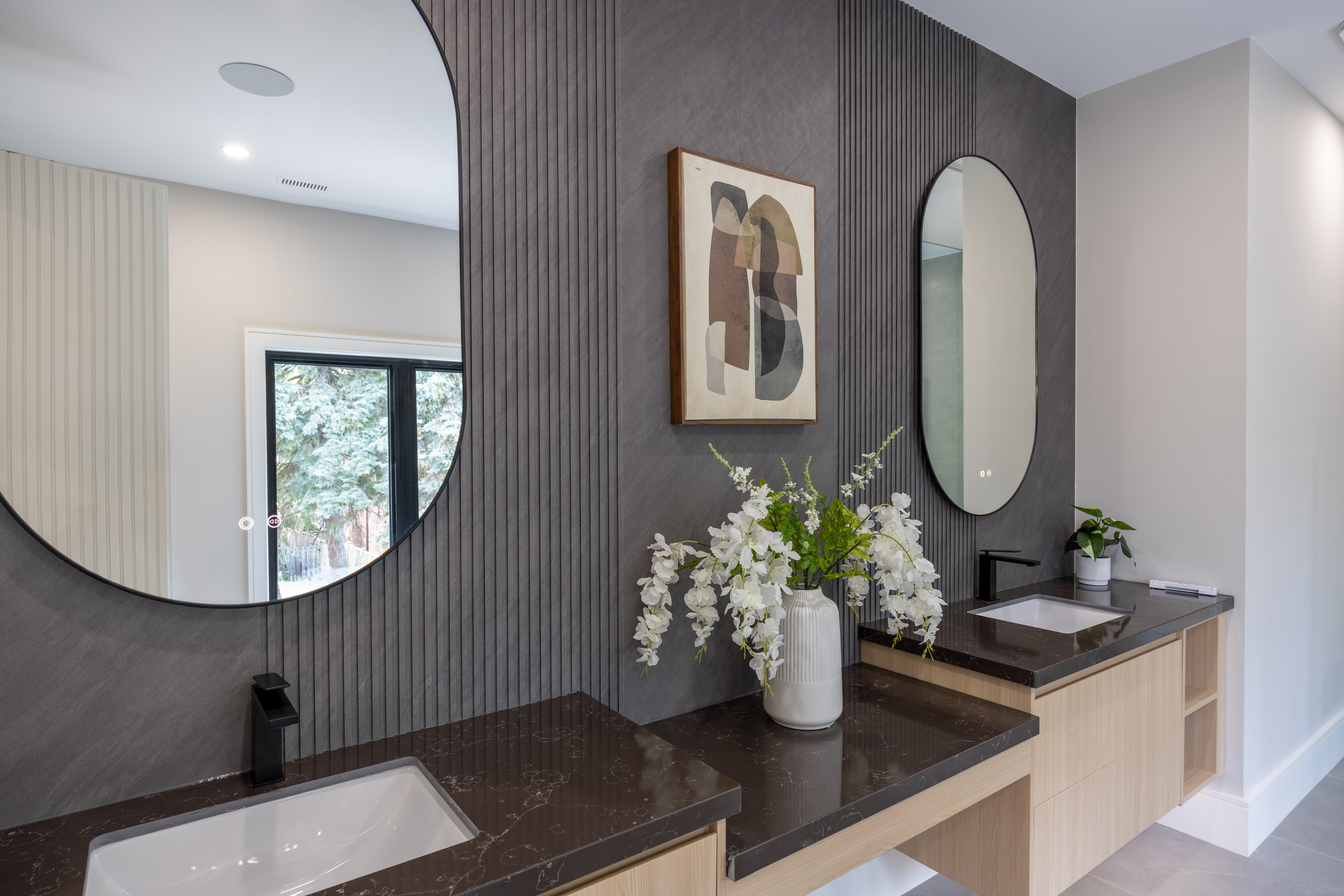 Interior & Exterior  Slat Wall Panels Bulk Gray 140