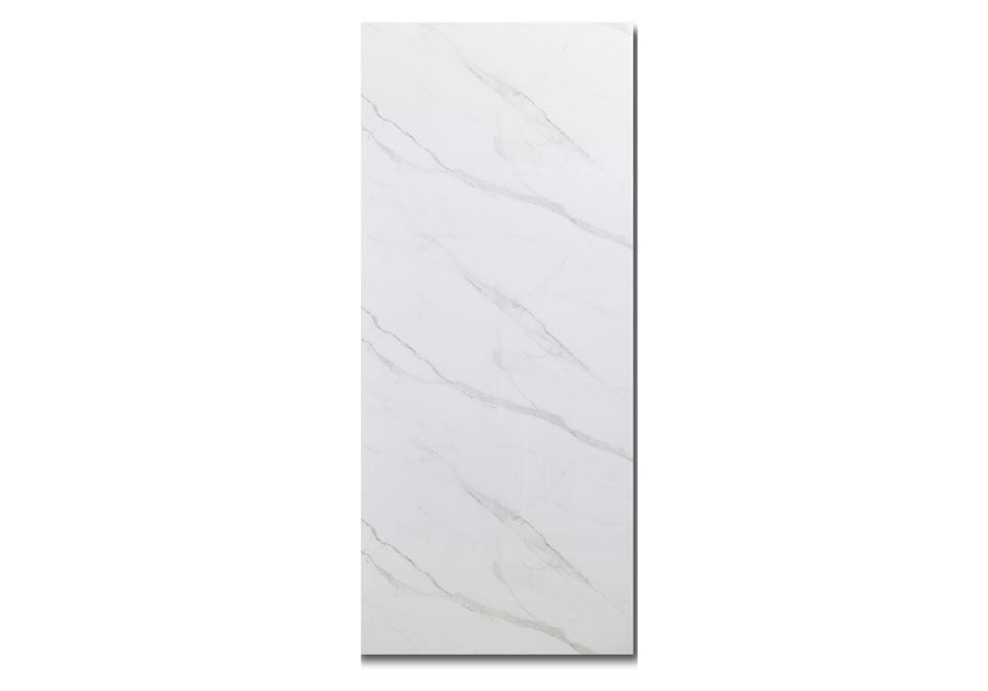 Marble Wall Panel 5 Bianco Calacatta UV Gloss Seamless Look – marble wall panel in Toronto, Canada