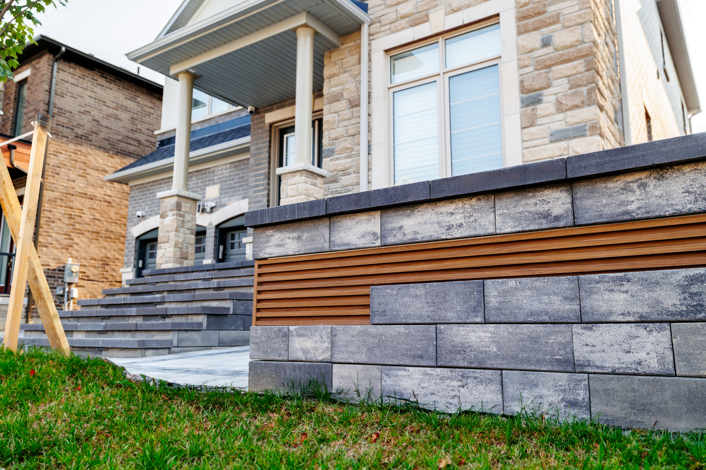 Interior & Exterior  Slat Wall Panels Wood Brown