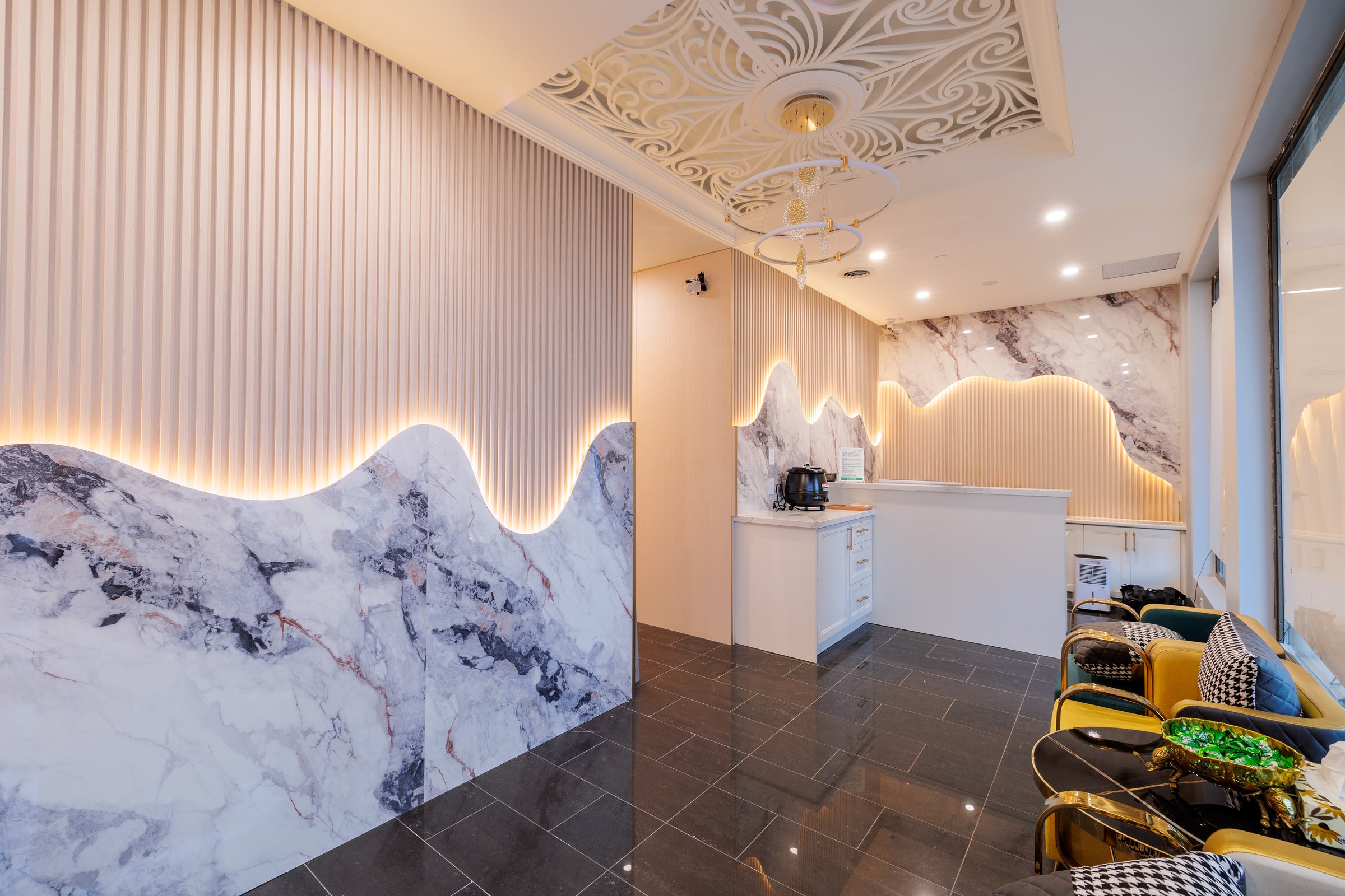 Spa & Massage Centre Wall Panel Interior in Markham - Markham, Ontario - RichVaugh Wall Panel