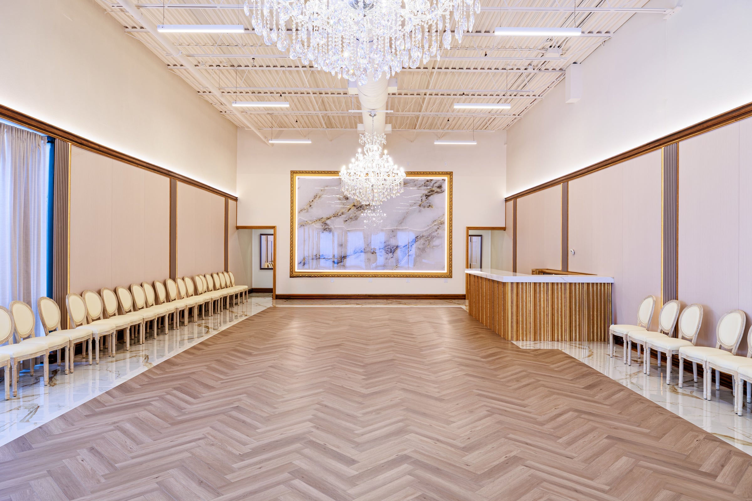 Wedding Hall Paulownia & Tech Wood Wall Panels in Mississauga - Mississauga, Ontario - RichVaugh Wall Panel