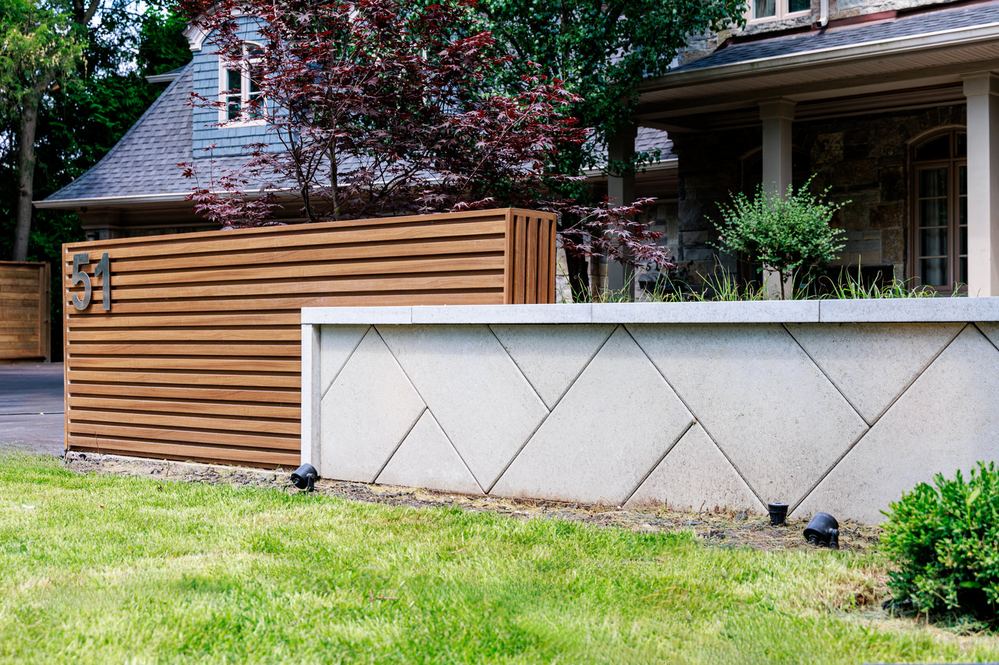 Interior & Exterior  Slat Wall Panels Wood Brown