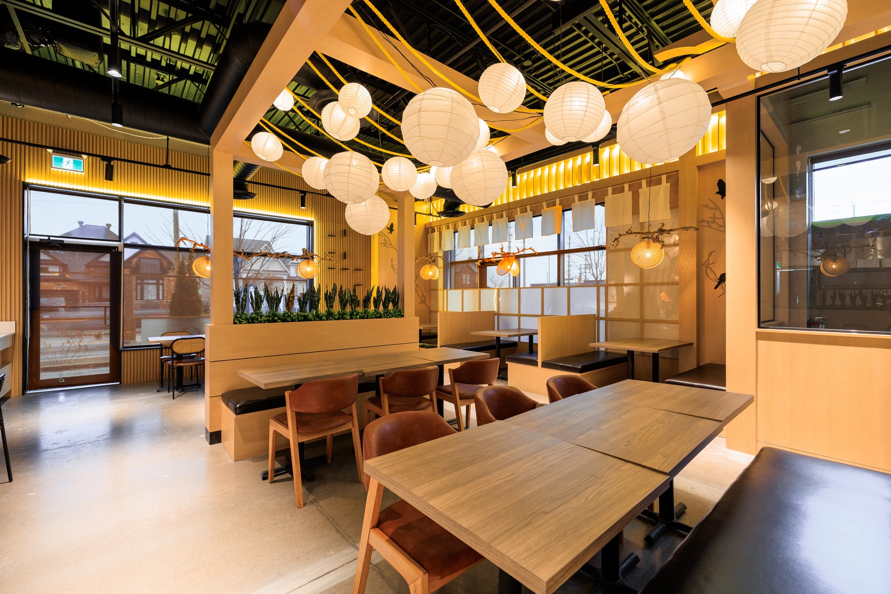 Sushi Restaurant Natural Wood Slat Walls in Barrie - Barrie, Ontario - RichVaugh Wall Panel